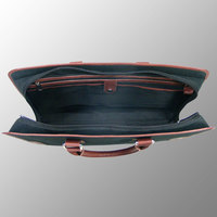 Porte-documents en juco avec poignées et garnitures en cuir véritable et accessoires fiables de haute qualité sac de bureau en cuir juco