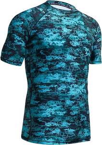 เสื้อรัดกล้ามเนื้อ MMA สำหรับผู้ชาย พิมพ์ลายโลโก้สีตามสั่งด้วยเทคนิค Sublimation คุณภาพสูง ขายส่ง แขนสั้น - Product Image 5