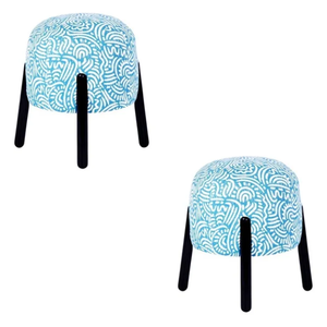 Modern Minimalist <b>Stool</b> and <b>Ottoman</b> with Soft Cushion for Living Room Home Furniture for Hotel Leisure Facilities Farmhouse - Product Image 6