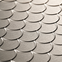 Étiquettes personnalisées en métal platine mat en forme de marque-page pour flacons de parfum, autocollant en aluminium gaufré effet écailles de poisson