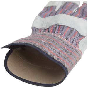 Gréeur canadien Gants de sécurité en cuir de vache fendu Usage général Construction Jardinage Travail industriel Équipement de protection - Product Image 5