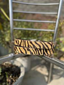 Ceinture à imprimé tigre, design western vintage, imprimé par transfert thermique, boucle en acier robuste et durable, longueur réglable - Product Image 2