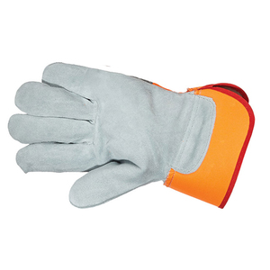 Servicio OEM Guantes de trabajo de aparejo de cuero de vaca de alta resistencia Nuevo artículo de tendencia Guantes de seguridad para el trabajo de construcción al aire libre - Product Image 4