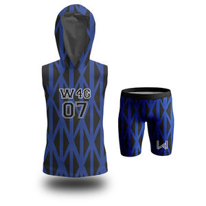 Custom Men's Adult American Flag Football Jerseys Shorts Set 100% Polyester Sublimated Printed Quick Dry Customizable Uniform - Product Image 5