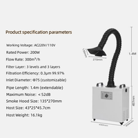 Extracteur de fumée DTF, purificateur d'air pour absorber la poussière et purifier l'air