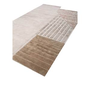 Alfombra de Lana y Viscosa Tejida a Mano Come Ivory, Rectangular de 4m, Abstracta, para Sala de Estar, Dormitorio, Pasillo, Grosor de 10mm -Tnq-1133 - Product Image 2