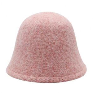 Wholesale Bucket Hat for Women Winter Fisherman Wool Bucket Hat Tweed Wool Bucket Hat - Product Image 2