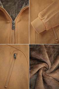 Chaqueta Varsity de Invierno para Hombre, de Cuero Genuino Repujado e Impermeable, con Cuello Alto, Logotipo Frontal y Relleno de Poliéster, Última Tendencia - Product Image 4