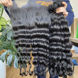 Cheveux humains bouclés 13x4 avec dentelle frontale pour femmes noires Cheveux de bébé bouclés 13x6 HD pas cher d'usine