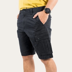 Casual Plus Size <b>Men's</b> Canvas Cargo <b>Shorts</b> Bangladesh Quick Dry Breathable Anti-Wrinkle Woven Mid Waist Plain Dyed Patches - Product Image 1
