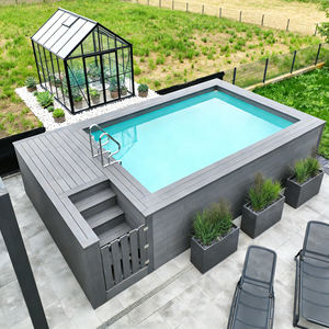 Piscina Pequeña de Madera para Jardín, Piscina de Inmersión de WPC, Spa, Piscina Elevada, Mini Piscina de Fibra de Vidrio, Piscina Exterior - Product Image 1