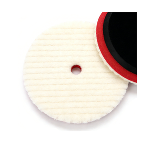 JoyDetail Pad de découpe universel 100 % <span class=keywords><strong>laine</strong></span>, Pad en <span class=keywords><strong>laine</strong></span> importé durable à fixation auto-agrippante, Pad de polissage en <span class=keywords><strong>laine</strong></span> à surface rayée - Product Image 3