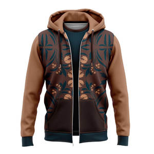 Sweat à capuche zippé en polyester respirant, service de personnalisation OEM, conçu pour un confort tout au long de la journée - Product Image 5