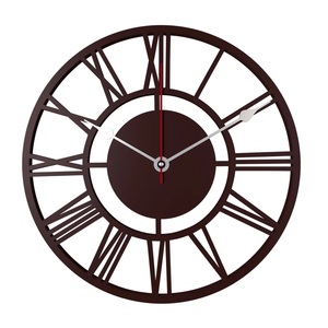 Horloge murale en métal de forme ronde avec lettres romaines, meilleure qualité, fabrication, prix de gros, bureau, décoration murale, Art, horloge - Product Image 1