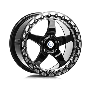 PY Tailormade Drag Racing 17x10J 18x12J 18x10J <span class=keywords><strong>16</strong></span> 英寸后移铝制轮毂 120 毫米 PCD 50 毫米 ET 黑色防爆锻造轮毂 - Product Image 2