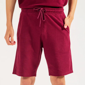 <b>Men</b> Casual <b>Shorts</b> with Pockets Mid Waist 100% Cotton terry Breathable OEM Custom Color Gym Fitness Sportswear - Product Image 1