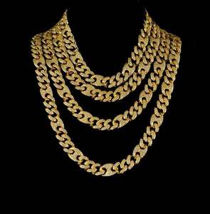 15MM/19MM Or Jaune BustDown Rappeur Miami Hip Hop Collier Pendentifs Charmes Avec Diamant Mariner Cubain Chaîne Moissanite - Product Image 5