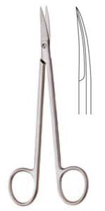 Juego de instrumentos quirúrgicos manuales de acero inoxidable, equipo médico operativo básico, incluye tijeras curvas rectas de Metal - Product Image 6