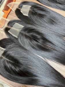 Cabello crudo vietnamita vendedores al por mayor cierre, cierre de encaje Hd, cierre de encaje Suiza 2x4, 2x6, 4x4,.. Color Natural - Product Image 2