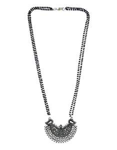 High Quality Handmade Black Beads Mangalsutra With Designer Pendant for Women at Best Prices from India - Product Image 4