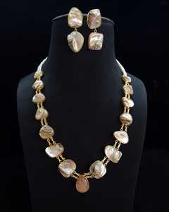 Conjunto de collar largo de nácar de calidad superior de fabricante indio, estilo clásico Vintage para bodas, fiestas, compromisos - Product Image 4