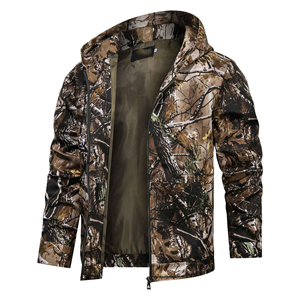 Veste de chasse pour homme, imperméable, coupe-vent, hiver, à capuche, en toile, manches longues, respirante - Product Image 5