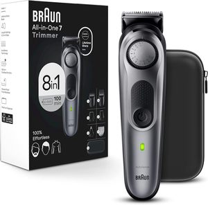 Braun All-in-One Style Kit Serie 7 7410, Recortadora 8 en 1 para Hombre con Recortadora de Barba, Recortadora Corporal para el Cuidado Personal, Resistente al Agua - Product Image 1