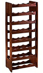 Cantinetta in Legno Scuro 32 Posti 42x25x100h cm - Product Image 1