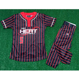 Uniforme de baseball imprimé de haute qualité, maillot de baseball respirant et bon marché pour enfants - Product Image 1