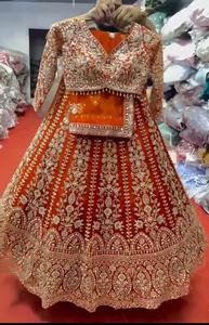 Lehenga Choli de Georgette Sintética de 4 Metros de Calidad Excepcional, Ropa Moderna para Mujer India/Pakistaní, Secado Rápido, para Todas las Temporadas - Product Image 6