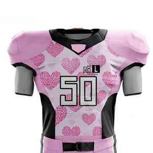 Uniformes de fútbol americano personalizados de alta calidad, transpirables de secado rápido sublimados para hombres, opciones de talla grande disponibles, impresos - Product Image 4