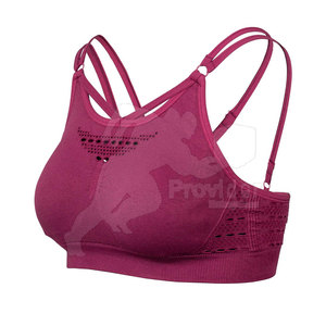 Soutien-gorge de sport respirant et écologique à soutien élevé pour femmes avec logo avant à séchage rapide Conceptions personnalisées en stock - Product Image 2