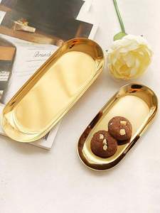 Bandeja grande de acero inoxidable para llevar bebidas, comidas y postres para entretenimiento en interiores y exteriores - Product Image 5