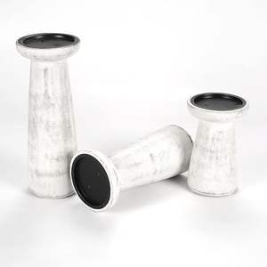 Handcrafted <b>Wooden</b> <b>Candle</b> <b>Holders</b> for Stylish Home Decoration Unique White Washed Finish for <b>Pillar</b> <b>Candles</b> - Product Image 1