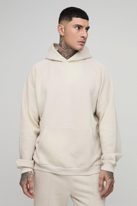 Unisex Heavyweight 450gsm pantalones de chándal plisados Set Stone Tall Oversized Raglan Hoodie Chándal LOGO personalizado Tallas grandes Invierno - Product Image 2