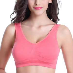 Haute qualité couleur unie vêtements actifs dos nu Push up dames soutiens-gorge de sport Gym Fitness Yoga porter pour femme - Product Image 1