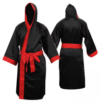 Robe de boxe professionnelle sur mesure de haute qualité, durable et respirante avec capuche pour l'entraînement aux arts martiaux