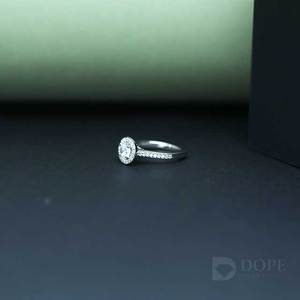 0.50ct Solitario Moissanite Anillo Diseño de puntero único Clásico Plata de Ley 925 Elegante Regalo de fiesta de boda Certificado IGI - Product Image 3