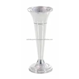 Vase en métal carré transparent de luxe Design moderne haut de gamme Vase de table pour arrangement floral de Noël Zahid Exports Inde - Product Image 3
