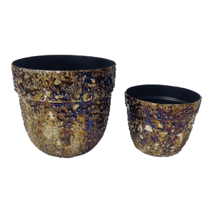 Mosaico de aspecto antiguo, tarro de Metal acabado a mano de lujo, recipientes para velas, vidrio de cerámica multiusos de alta calidad, Festival de bodas - Product Image 1
