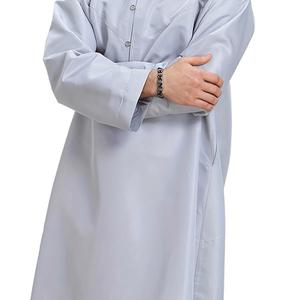 Vestido islámico de algodón blanco Djellaba Kaftan Abaya Jalabya Túnica árabe étnica Jalaba Maxi Qamis ropa musulmana de alta calidad - Product Image 4