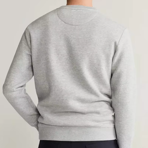 Sudadera de cuello redondo de manga larga con diseño en relieve 3D de color gris de primera calidad para hombre a la venta en precios bajos - Product Image 5