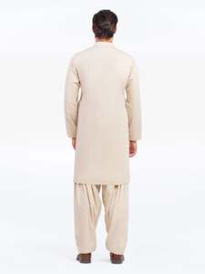 Salwar Kameez pour hommes pakistanais, tenue islamique traditionnelle, coupe régulière, prêt-à-porter, Eid Jumma, bureau, confortable, usage quotidien - Product Image 5