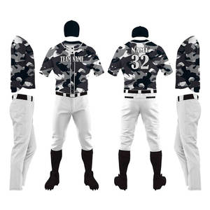 Ensemble de tenue de baseball imprimé par sublimation, couleurs personnalisées, haute qualité, unisexe, respirant, séchage rapide, anti-UV, évacuation de l'humidité - Product Image 4