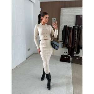 Elegant Women'<b>s</b> Sweater Set 1569 Including Pencil <b>Skirt</b> <b>and</b> Knitwear - Product Image 1