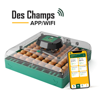 APP WIFI Incubadora de huevos inteligente, nuevo diseño, MODELO DE LA UE para incubar huevos de ganso, pato y pollo, envío rápido