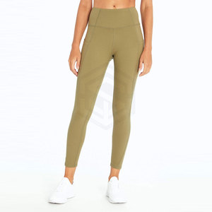 Leggings pour femmes sur mesure de haute qualité, taille mi-haute, nouveau style, décontractés, respirants, sans couture, séchage rapide, en Spandex/Polyester, couleur unie - Product Image 1