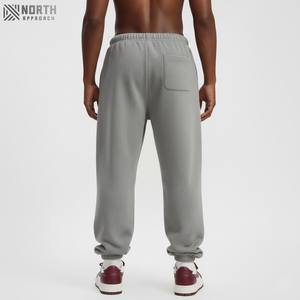 Manufacturer Streetwear Men's Sweatpants 100% Cotton French Terry Sweatpants Drawstring Wide Leg Heavyweight Sweatpants Winter - Product Image 2