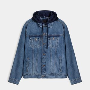 Veste en jean bleu de haute qualité pour homme, idéale pour l'hiver, style streetwear superposé, durable, respirante, séchage rapide, antibactérienne, entièrement boutonnée - Product Image 5