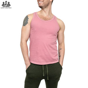 Débardeur de sport en tricot respirant sans manches pour homme |   Vêtements de sport décontractés |   100% coton, séchage rapide |   Vente en gros directe d'usine - Product Image 2